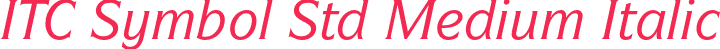 ITC Symbol Std Medium Italic